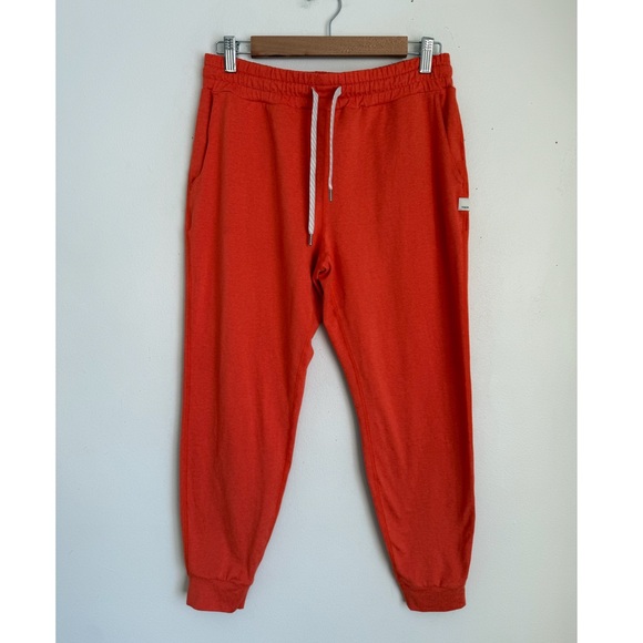 Vuori Performance Jogger Pants in Grapefruit Heather Orange - Picture 5 of 9